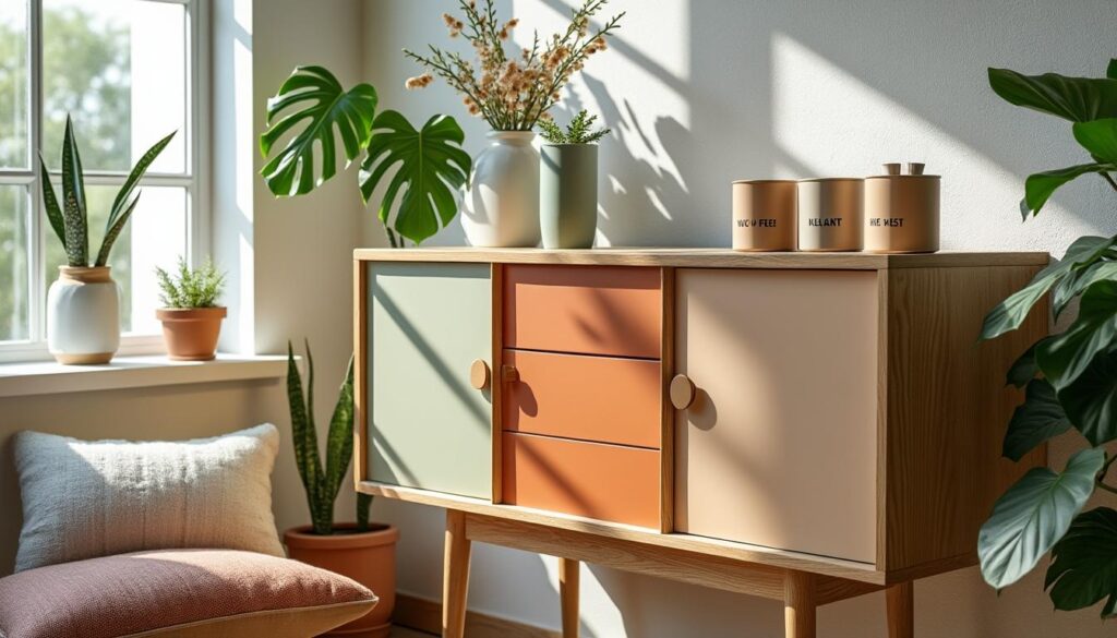 découvrez des idées de couleurs pour repeindre vos meubles en bois avec des peintures biosourcées, faibles en cov, et faites des choix responsables pour un intérieur sain et écologique.