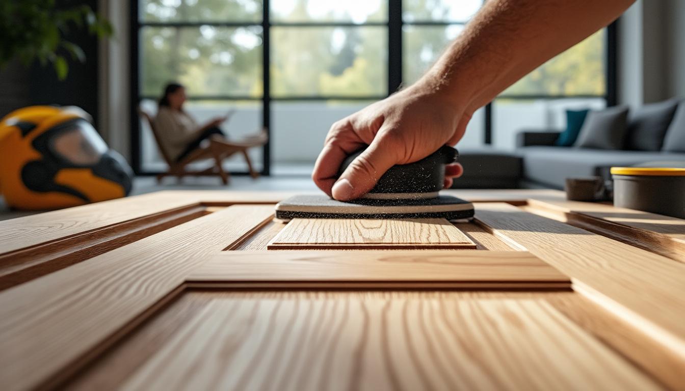 Peindre le Bois à l'Intérieur : Guide Complet de Préparation et Application 2 découvrez notre guide complet pour peindre le bois à l'intérieur, incluant toutes les étapes de préparation et d'application pour un résultat parfait et durable.