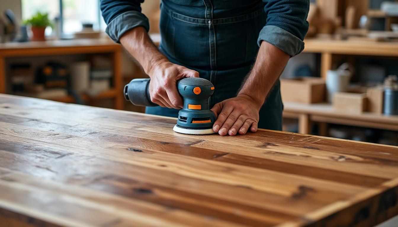découvrez comment sabler un meuble chez vous en alliant techniques efficaces et matériaux durables, pour une rénovation respectueuse de l'économie circulaire.
