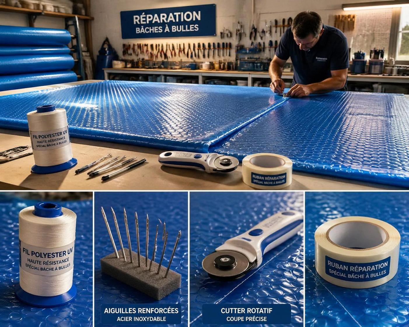 apprenez à coudre une bâche à bulle pour réparer et prolonger sa durée de vie, une démarche éco-responsable simple et économique favorisant la sobriété.