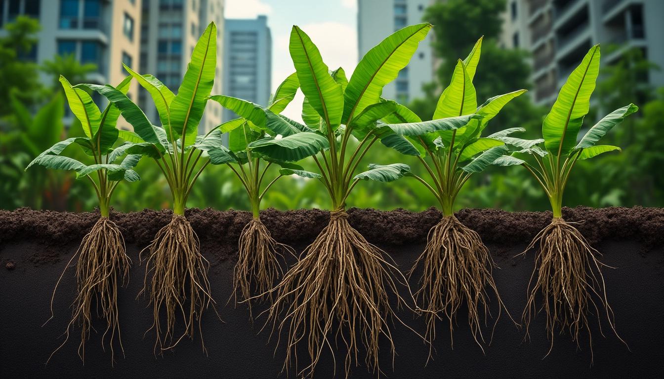 découvrez le comportement racinaire du bananier et son adaptabilité aux aménagements paysagers urbains pour un jardin harmonieux et durable.