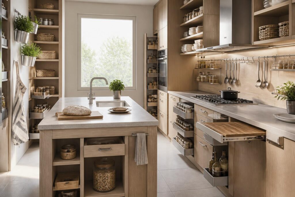 découvrez des astuces ingénieuses pour optimiser chaque centimètre de votre cuisine et rendre votre espace plus fonctionnel et organisé.