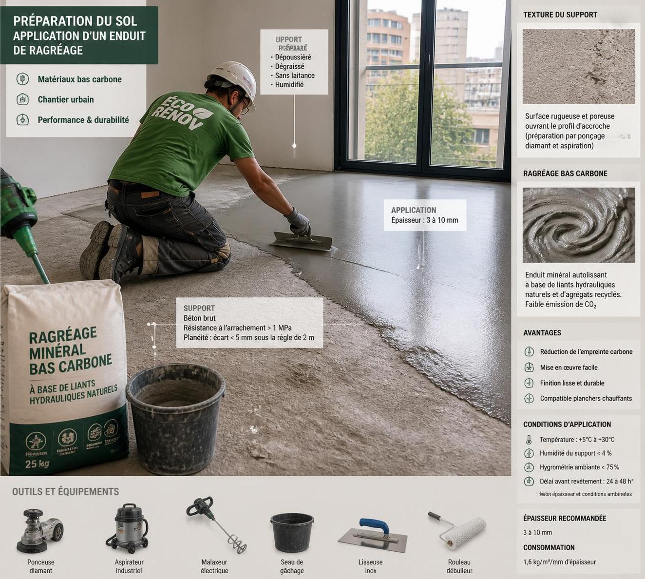 découvrez tout sur les enduits de ragréage avec map enduit : applications, domaine d'emploi technique et mise en œuvre conforme aux dtu pour des surfaces parfaitement préparées.