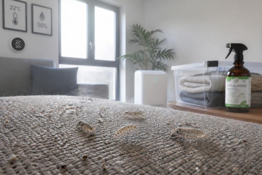 découvrez comment les mites de poussière impactent la qualité de l'air intérieur, identifiez les conditions favorisant leur prolifération et trouvez des solutions efficaces pour les éliminer.