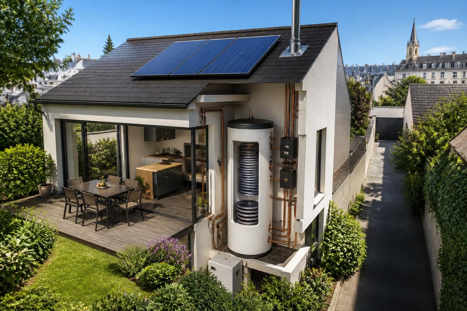 Utiliser l'énergie solaire pour chauffer votre eau sanitaire : une solution écologique et économique 2 découvrez comment utiliser l'énergie solaire pour chauffer votre eau sanitaire, une solution écologique et économique qui réduit vos factures et votre empreinte carbone.