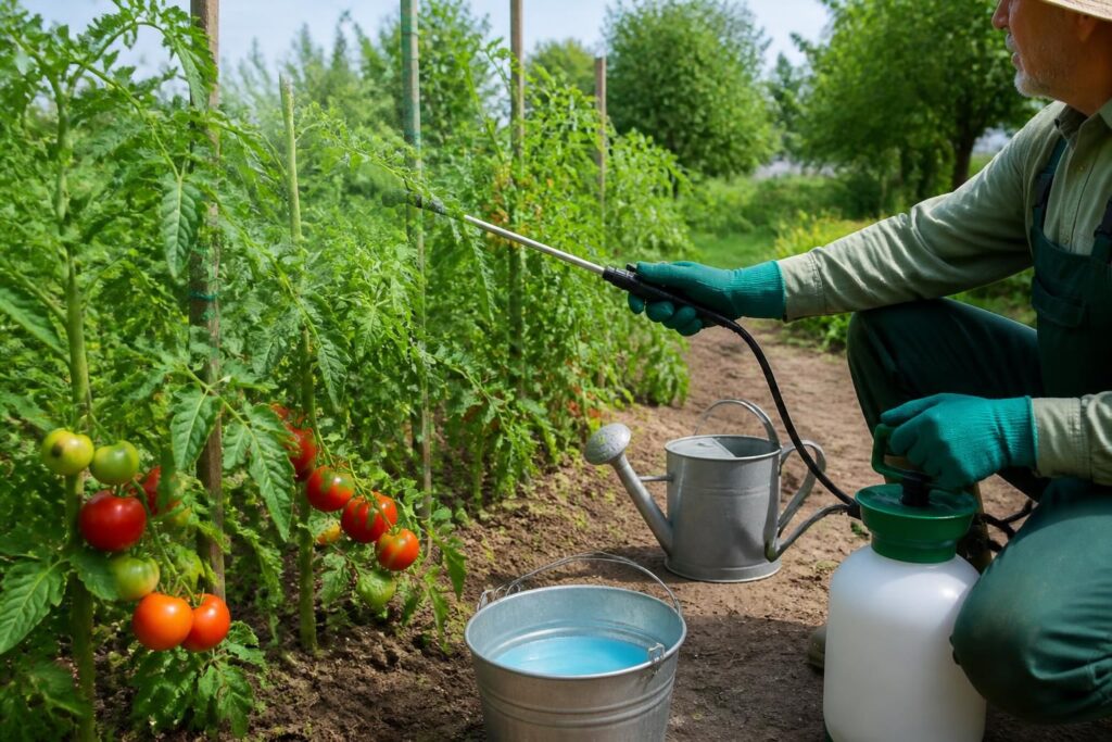 découvrez notre guide pratique pour traiter vos tomates avec la bouillie bordelaise : dosage précis et fréquence idéale pour un potager sain sans risque de surdosage.