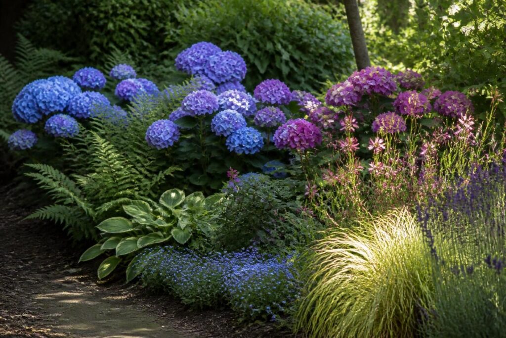 découvrez comment créer un massif harmonieux en associant les meilleures plantes aux hortensias, que ce soit à l'ombre ou au soleil, pour un jardin coloré et équilibré toute l'année.