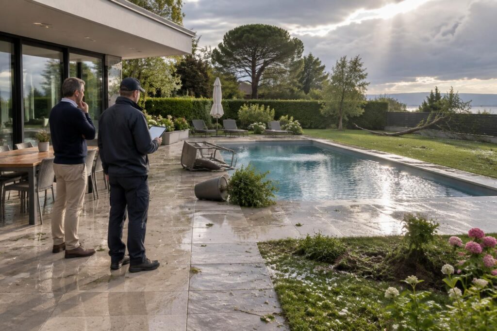terrasse, piscine, jardin : découvrez les garanties d’assurance qui couvrent vos aménagements extérieurs et les dommages qui peuvent les affecter.
